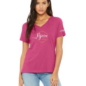 Rejoice Women's Shirt in pink from Charis Christian Center