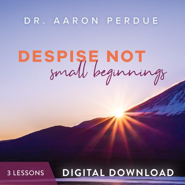 Despise Not Small Beginnings Digital Download from Dr. Aaron Perdue