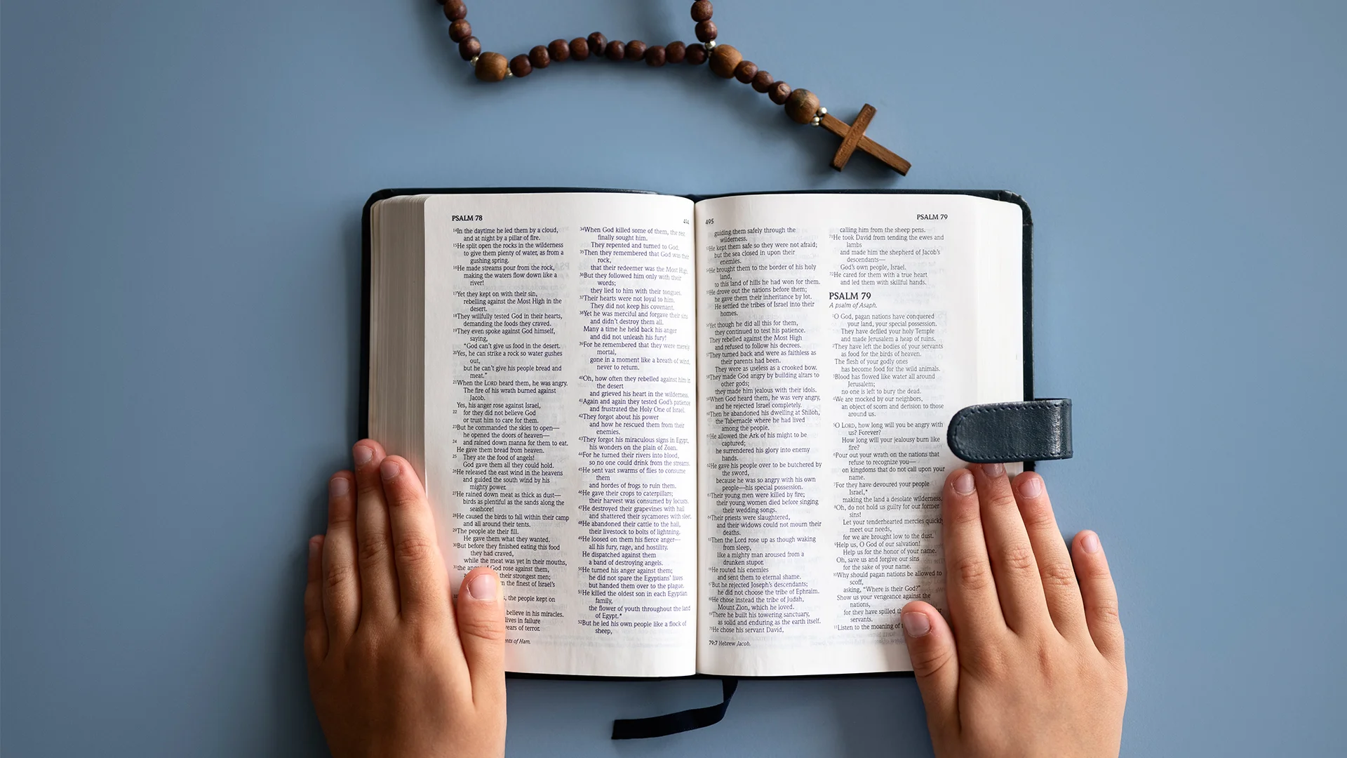 kid holding bible