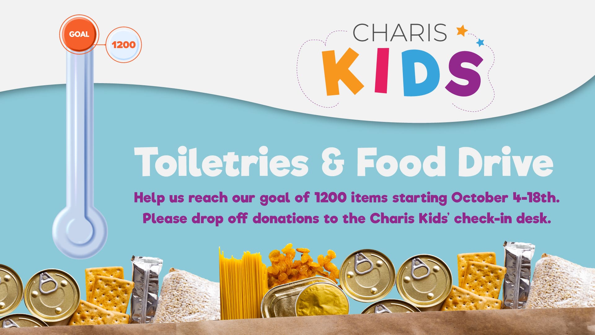Charis Kids Food Drive